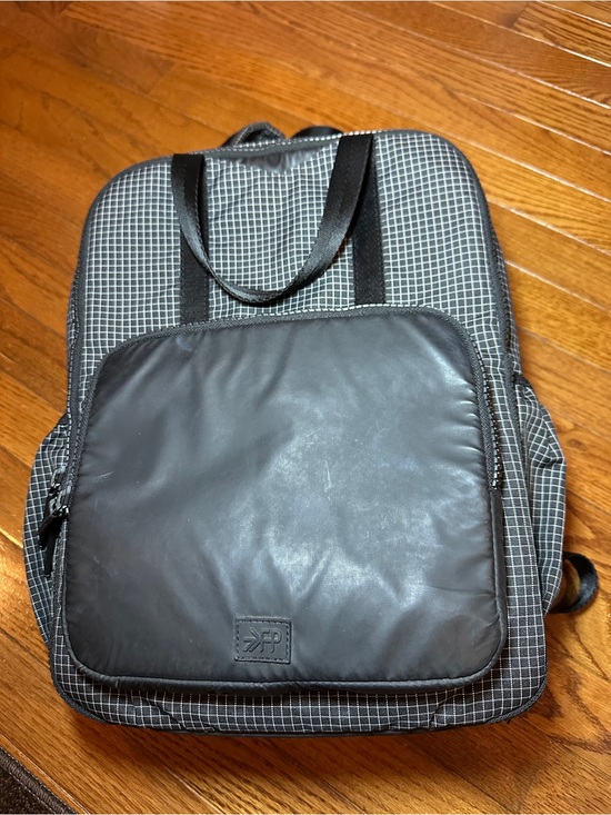 Freshly Picked Handbags - Freshly Picked Black and White Jet Berlin Baby Backpack